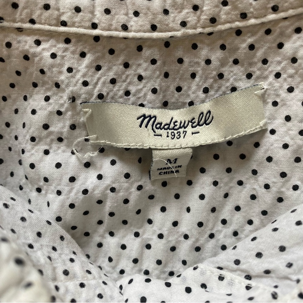 Madewell Crinkle Dot Camp Shirt - Picture 4 of 7